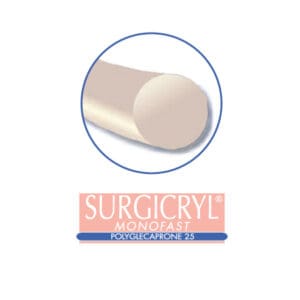 SURGICRYL MONOFAST EP1.5 USP 4/0 NEEDLE 3/8 CIR.REV.CUT. 16MM/75CM