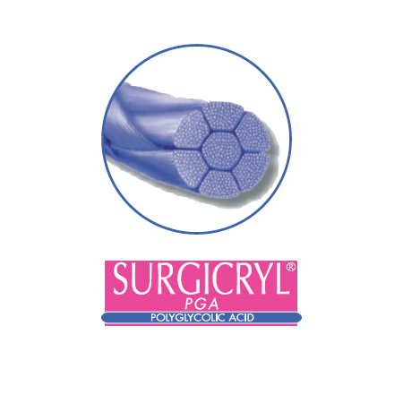 SURGICRYL PGA EP 1.5 USP 4/0 NEEDLE 3/8 CIR.REV.CUT. 16MM/50CM
