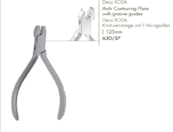 LEIBINGER 630/37  De la Rosa loop and arch bending pliers woth groove guides .016"-.018"-.022"